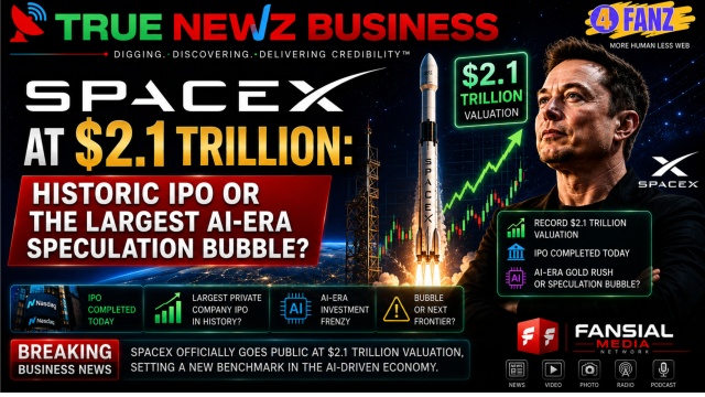 SpaceX at $2.1 Trillion: Historic IPO, Wall Street Triumph, or the Largest AI-Era Speculation Bet?