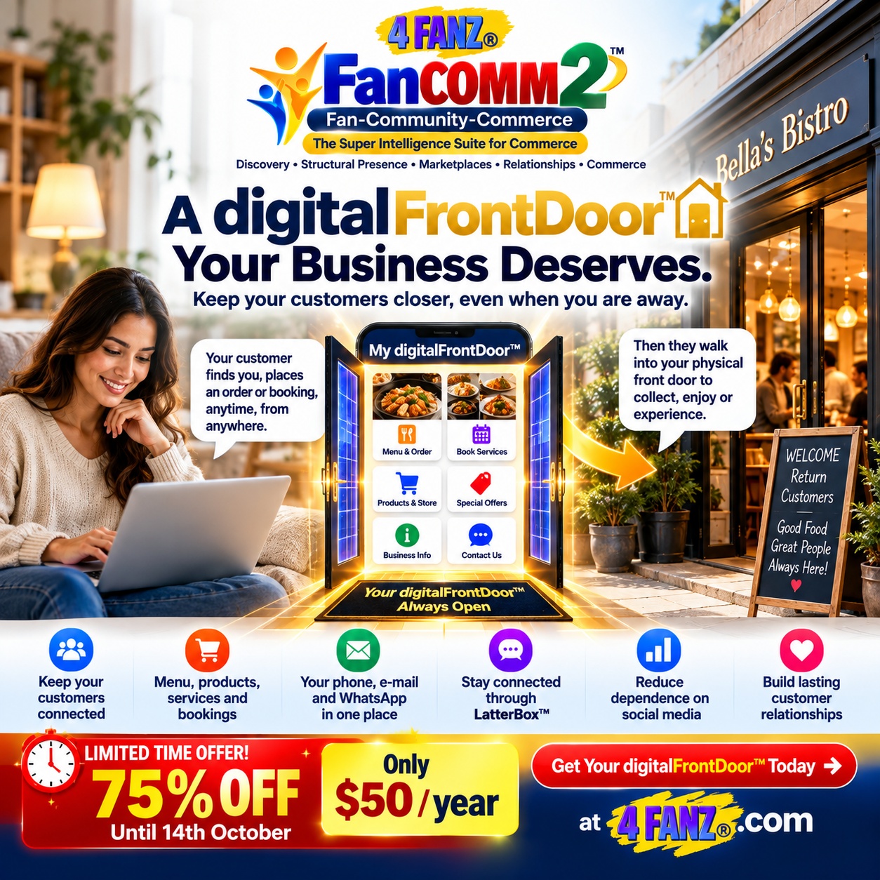 4FANZ Announces Digital Front Door™ for Every Business