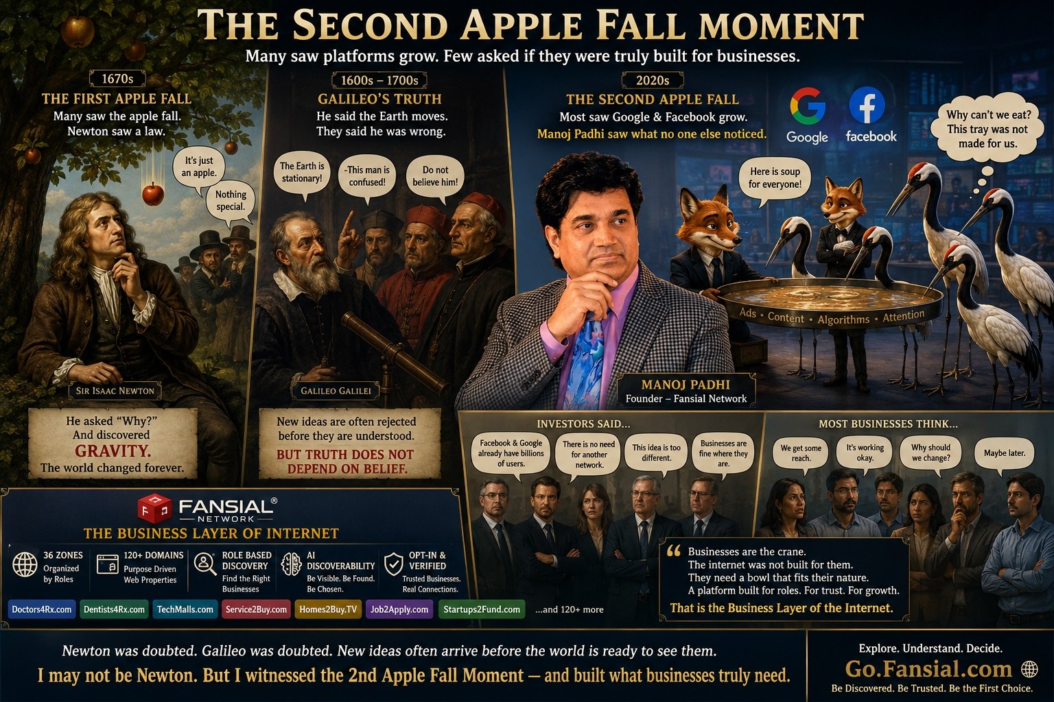 He is no Newton but witnessed the 2nd Apple Fall
